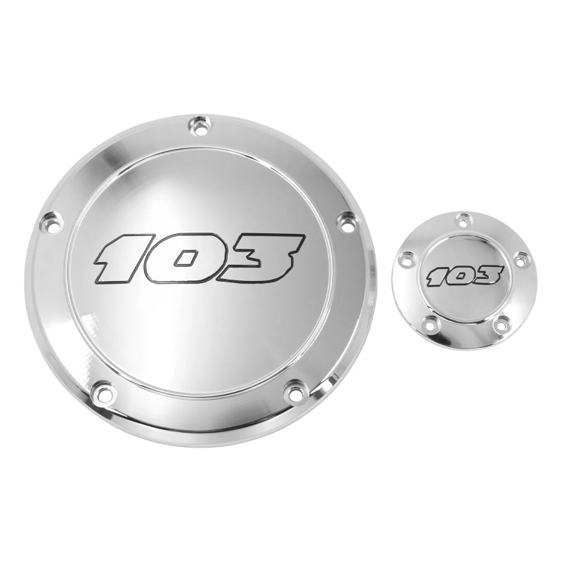 YHMTIVTU Chrome 103 Derby Timing Timer Cover For Harley Touring