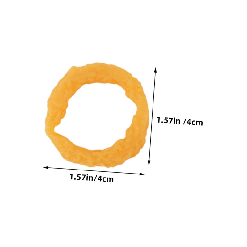 KOMBIUDA 10Pcs Realistic Faux Squid Rings Simulation Food Decoration for