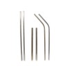 Reusable Drinking Straws, E-Koala 6 Pack Stainless Steel Straws with