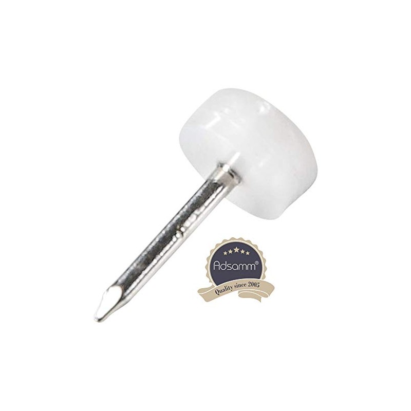32 x Glides in plastic with nail | Ø 0,39''