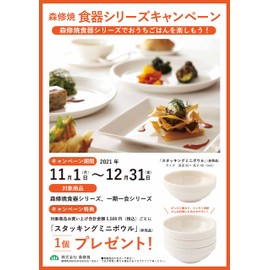 Shushuyaki Mori Pottery Dish, Diameter 8.1 x Height 1.3 inches (205 x 33 mm), 9.7 inches (247 mm)