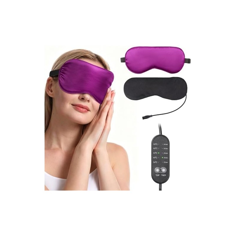 Antifaz Termico para Ojos USB con 5 Niveles de Temperatura,