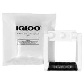 Igloo Premium Comfort Rubber Grip Swing-Up Handle, 25-75 Qt Coolers, White (1 Handle)
