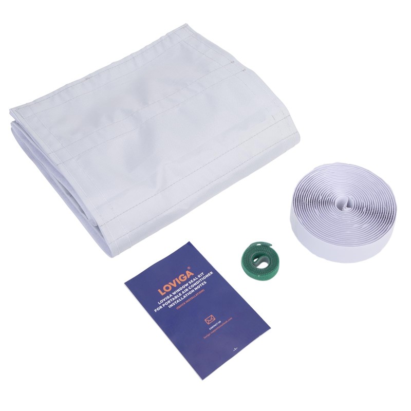 Loviga Portable AC Window Vent Kit, 100% Sealing Portable Air
