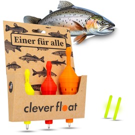 Clever Float Fishing Floats Set for All Fish Species - Ideal for Float Fishing & Lead-Free Fishing