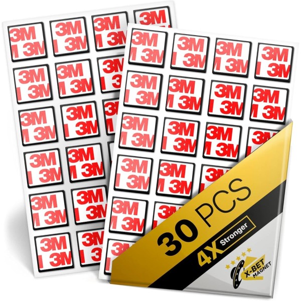 X-bet MAGNET Hyper-Sticky Magnets with Adhesive Backing - Strong Magnetic
