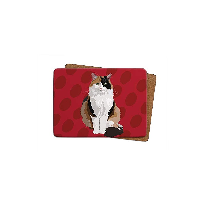Tort Cat - Set of 4 Table Mats - Leslie