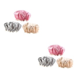 minkissy 6 Pcs Dust Cap Cap Shower Cap Hair Protection Cap Swim Caps Women Bath Caps Womens Shower Caps Bath Hair Hat Shower Cap for Washing Hair Shower Hats Satin