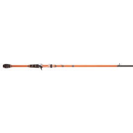 Berkley 7’ Shock Casting Rod, 1 Piece Composite Medium Heavy Power Fishing Rod for Freshwater or Saltwater Fishing, Shock Absorbing Tip, Orange
