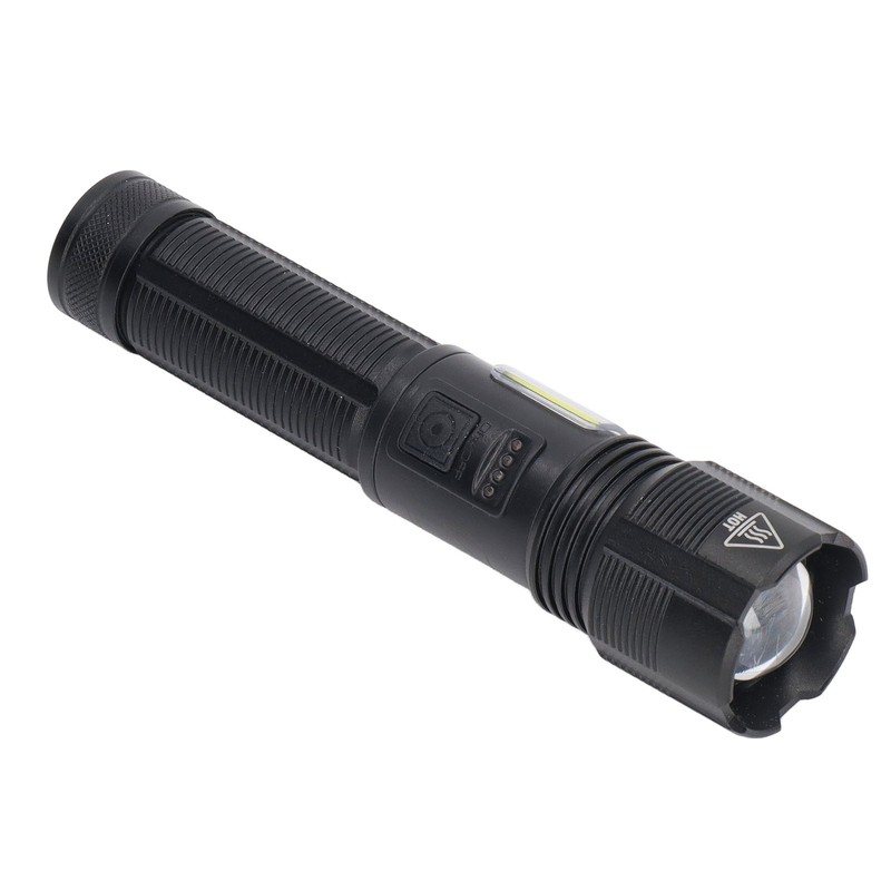 LED Flashlight USB Charging High Light IPX4 Waterproof Zoomable Handheld