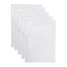 CAPASTEC Clear Index Card Pockets, Vertical Label Holder, 12.2" x 8.74", Pack of 5
