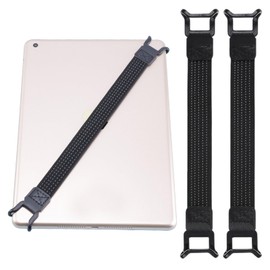 TRACOMPAN Secure Hand Strap Holder - 2 Packs for 7-13 Inch Tablets & E-Readers, High-Elasticity Non-Slip Grip, Easy One-Handed Operation, Prevents Dropping, Universal Fit, Lightweight Black Strap