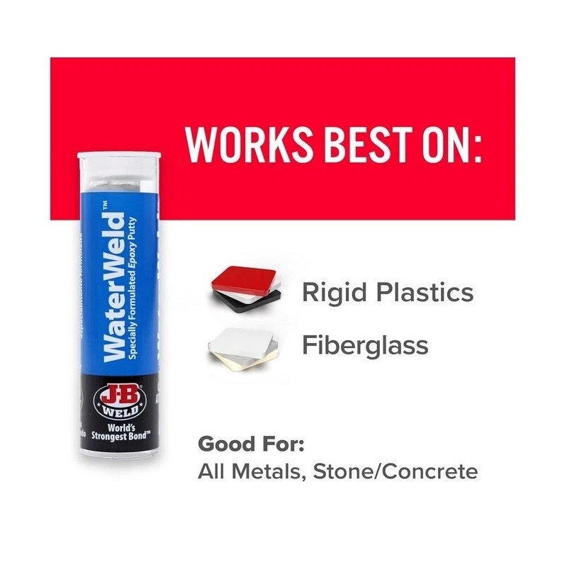 J-B Weld 8277 WaterWeld Epoxy Putty Stick - 2 oz.,