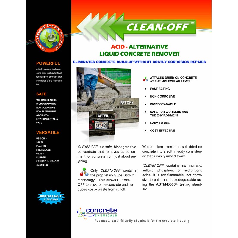 CLEAN-OFF Liquid Concrete Remover 1 gallon