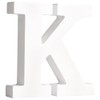 Rayher 62662000 MDF Letter K, White, 11 cm, Thickness 2