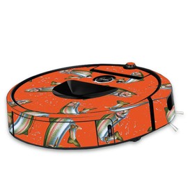 MightySkins Skin Compatible with iRobot Roomba i7 Robot Vacuum - Trout Collage | Protective, Durable, and Unique Vinyl Decal wrap Cover | Easy to Apply, Remove, and Change Styles | Made in The USA