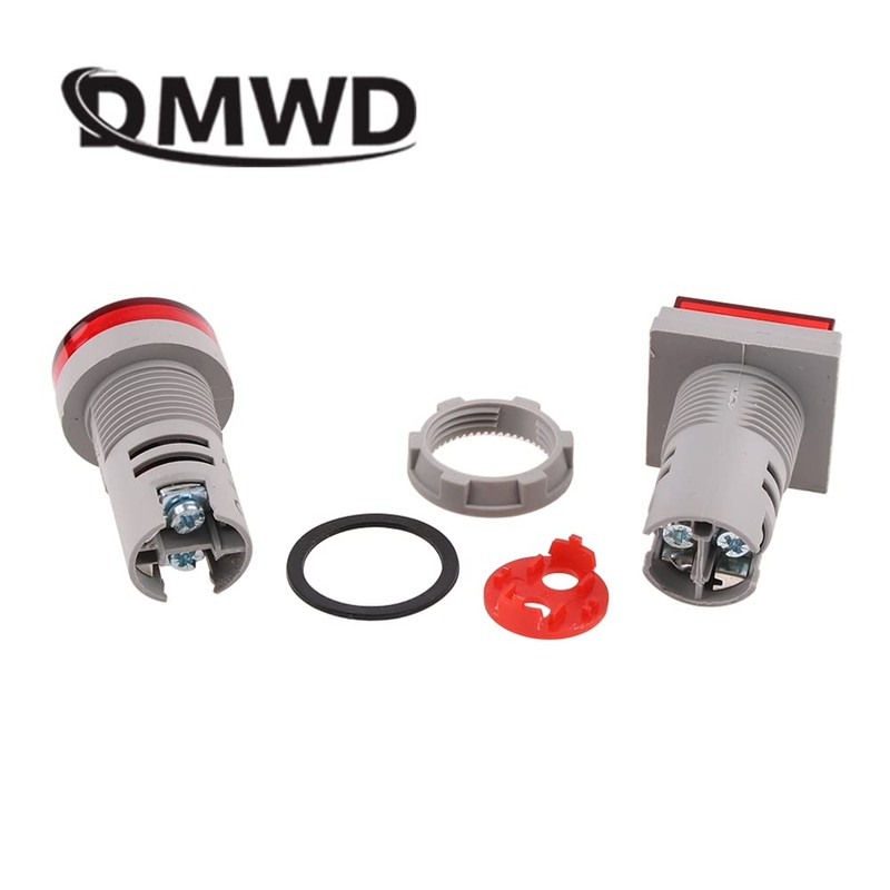 DMWD Voltage Meter Indicator AC50-500V 22mm Square LED Digital Display