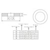 Yesmin 12 PCS M4 Washers,M4 x 9mm Stainless Steel Penny