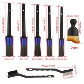 9Pcs Car Detailing Brush Set Soft Car Interior cleaning Brushes Auto Dash Duster Brush Car Detailing Kit for Cleaning Interior/Exterior of Car