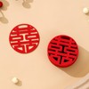 HannaFires 30PCS Traditional Round Mini Double Happiness Wedding Decorations -