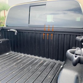 DOTCOM Front Header Deck Rail Compatible with 2016 2017 2018 2019 Toyota Tacoma Truck Bed Accessories 53.74" Length Black Plastric Replace PT278-35100-BH