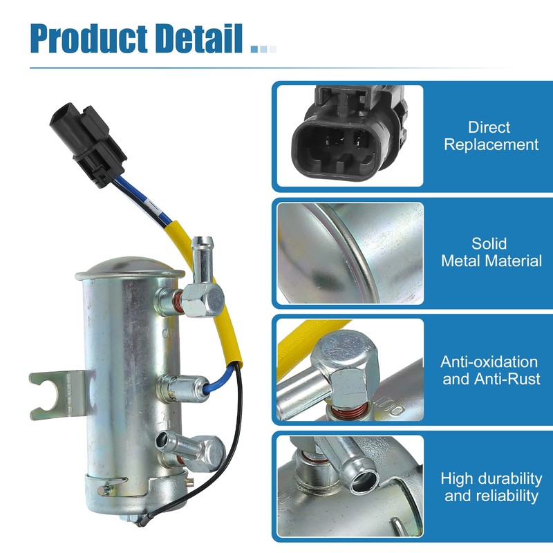X AUTOHAUX 1 Set 24V Universal Auto Electric Fuel Pump