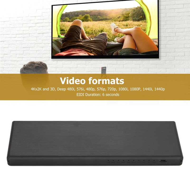 4K 1x8 HD Multimedia Interface Distributor 1 in 8 Out