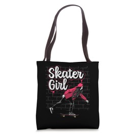 Skateboarding Design For Girls Women Skateboard Skateboarder Tote Bag