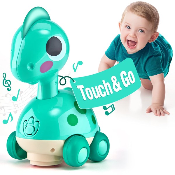 Baby Toys 6 to 12 Months Touch & Go Musical Light Infant Toys Baby Crawling Baby Toys 12-18 Months, Tummy Time Toys for 1 Year Old Boy Gifts Girl Toddler Easter Toys Age 1-2