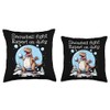 Snowball fight Expert on duty Funny Winter Adventures Throw Pillow,