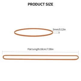 YAZANY 50Pcs Large Elastic Rubber Bands, 180mm Sturdy Thick & Stretchable Primary Colours Bands, Natural Elastic Bands for School Home Office Supplies Industrial Crafts DIY Everyday Use