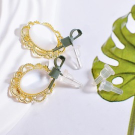 Silicone Earring Backs, Full Cover, 20PCS Clear Earring Backs Replacements, Hypoallergenic Earring Stoppers, Soft Ear Backings for Studs Hook Earrings