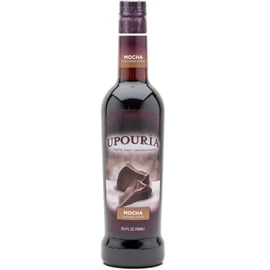 Upouria Mocha Coffee Syrup Flavoring, 100% Vegan, Gluten Free, Kosher, 750 mL Bottle - Pump Sold Separately