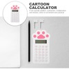 EXCEART Cartoon Calculator Cartoon Cat Paw Print Digital Calculator with