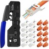 Glitfix RJ45 Crimping Pliers,Crimpzange set,GJ671BL Crimping Tool Kompatibel mit Den