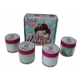 Wapizima Rebel Pink Colección Acrílicos Deseos 4 Piezas