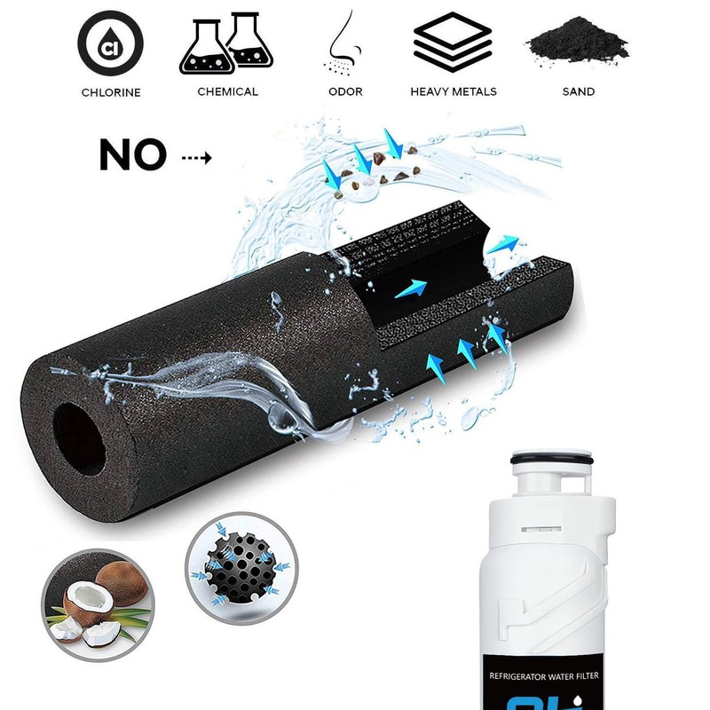 W10413645A Refrigerator Water Filter Replacement, Compatible with W10413645A Filter 2