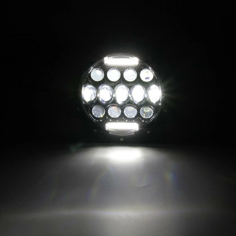 Bricologht For Kenworth T2000 1997-2011 Pair 7inch Round LED Headlights