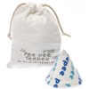 Pee Pee Teepee Text White with LAUNDRY bag 5 pieces