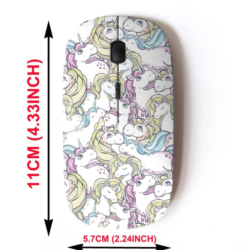 2.4G Wireless Mouse with Cute Pattern Design for All Laptops