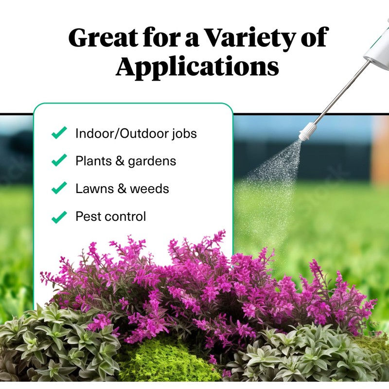 Pestie Rechargeable Garden Sprayer and Bag, for Home and Lawn,
