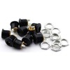 MEETOOT 10 Pack 5.5mm x 2.1mm 3 Pin Female DC