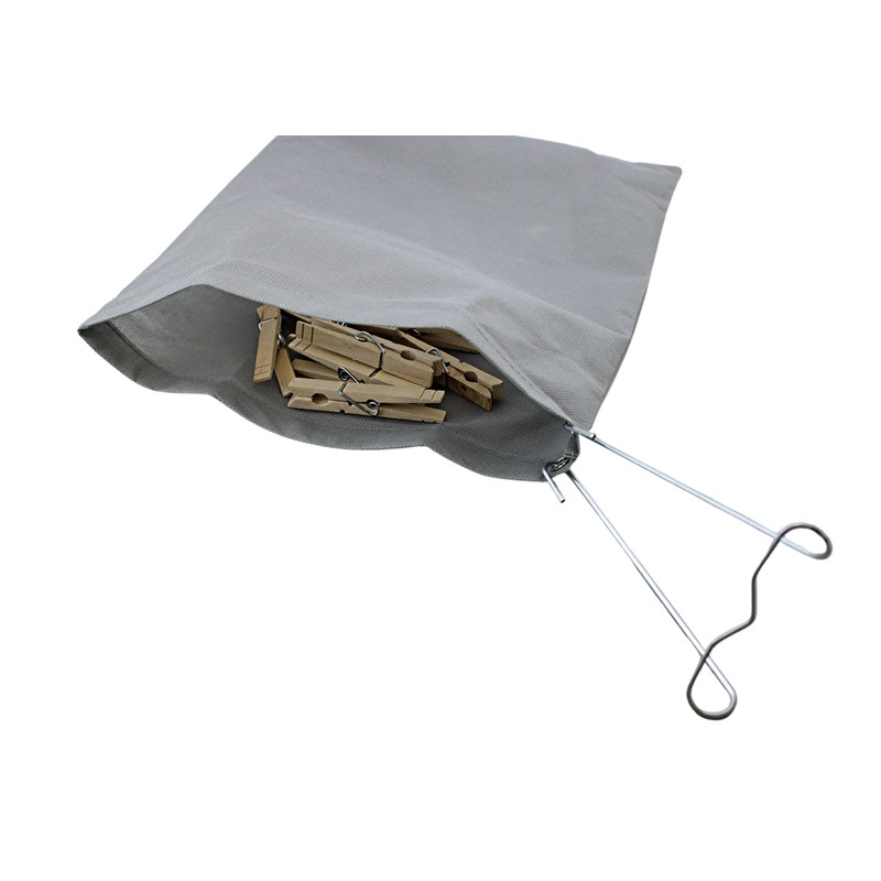Hanging Laundry Clothespin Bag Indoor Outdoor Holds Up to 200