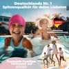 KIDVERSE Swimming Cap Girls, Waterproof, with Non-Slip Nubs, UV Protection,