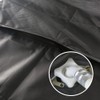 J&C Washer/Dryer Cover Black Dustproof Waterproof Portable Top-Loading Washing Machine