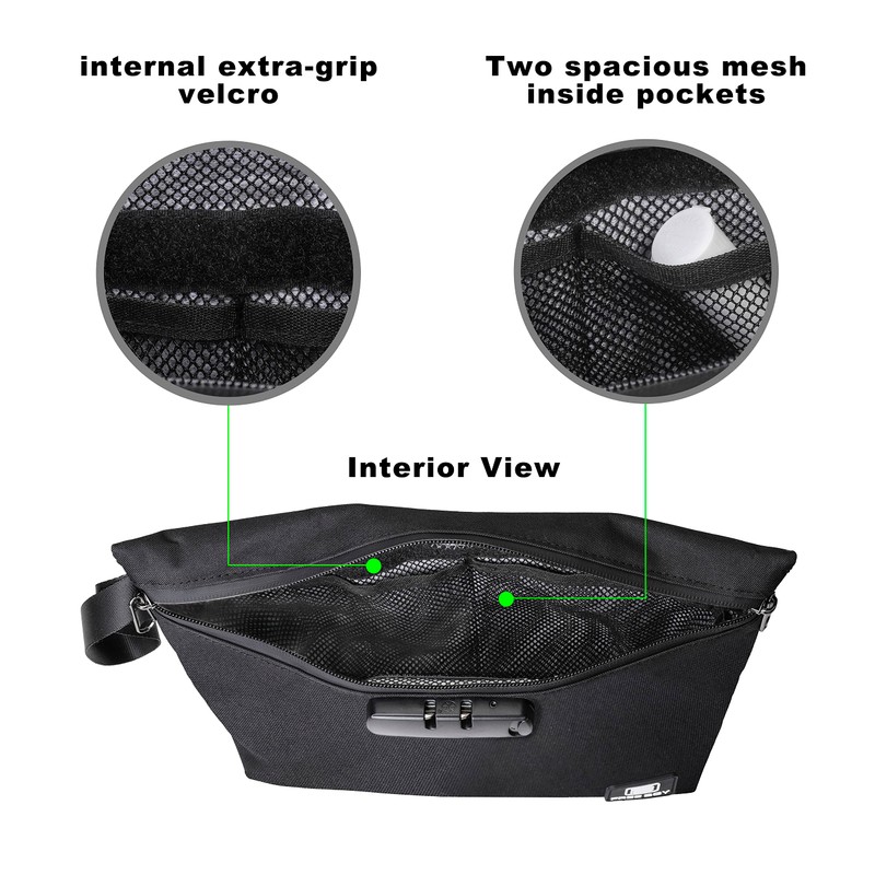 Smell Proof Bag with Combination Lock Odor Proof Large Bag