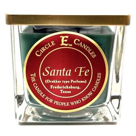 Circle E Candles, Santa Fe Scent, Medium Size Jar Candle, 22oz, 2 Wicks