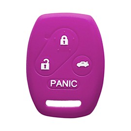 Key Fob Cover for Pilot CRV: 4 Buttons Remote Case Protector Fit for Honda Accord Civic 2003 2004 2005 2006 2007 2008 2009 2010 2011 2012 OUCG8D380HA 35118SDAA11 KR55WK49308 N5FS0084A N5FA05TAA Purple