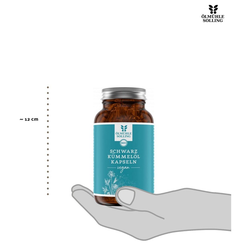 Black Cumin Oil Capsules Vegan Organic with Egyptian Black Cumin