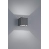 Trio Leuchten Adaja 226860242 LED Außen Wandleuchte, Aluminium, 2 x